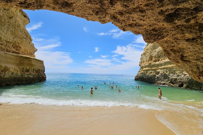 From Faro: Visit Benagil Cave, Marinha Beach, Algar Seco & More - Marinha Beach: swimming and a little downtime