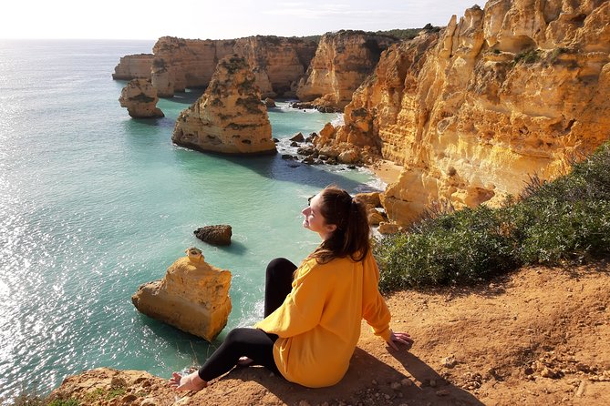 From Faro: Visit Benagil Cave, Marinha Beach, Algar Seco & More - Transport, group size, and the guide setup