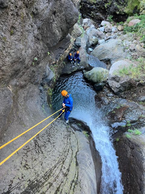 From Funchal: Intermediate Canyoning Adventure (Level 2) - Two and a half hours of jumps, slides, and rock