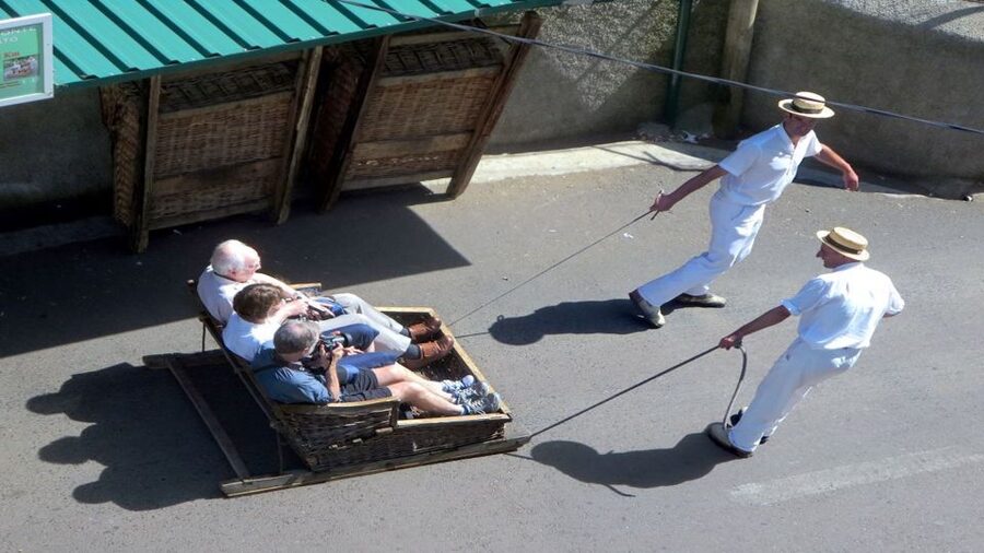 From Funchal: Nuns Valley, Monte and Sleigh Ride Tour - The 2-kilometer Monte toboggan ride