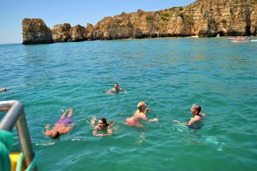 From Lagos: 2.5-Hour Guided Coastal Boat Tour & Grotto Visit - Beaches From Praia do Pinhão to Praia do Camilo