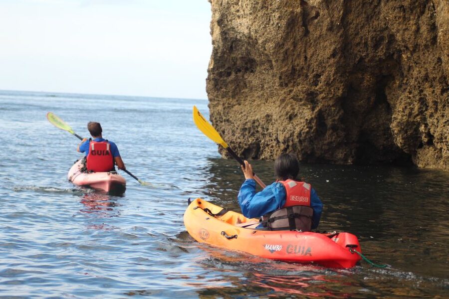 From Lagos: Algarve Coast and Caves by Kayak - Starting from Cais da and getting ready