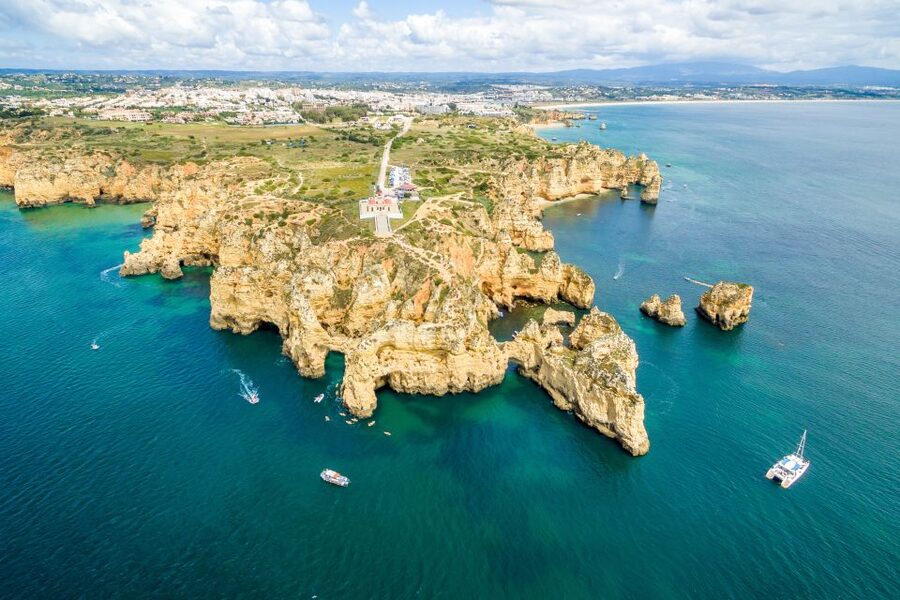 From Lagos: Algarve Golden Coast Cruise - Ponta da Piedade from the water