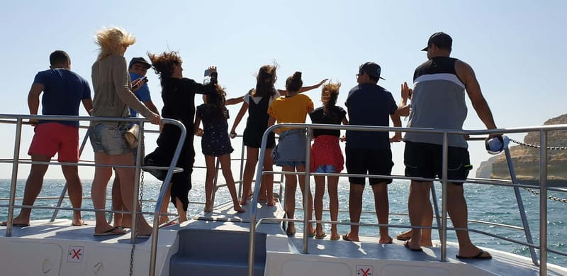 From Lagos: Benagil Caves Catamaran Cruise - Seeing Benagil Cave from the catamaran