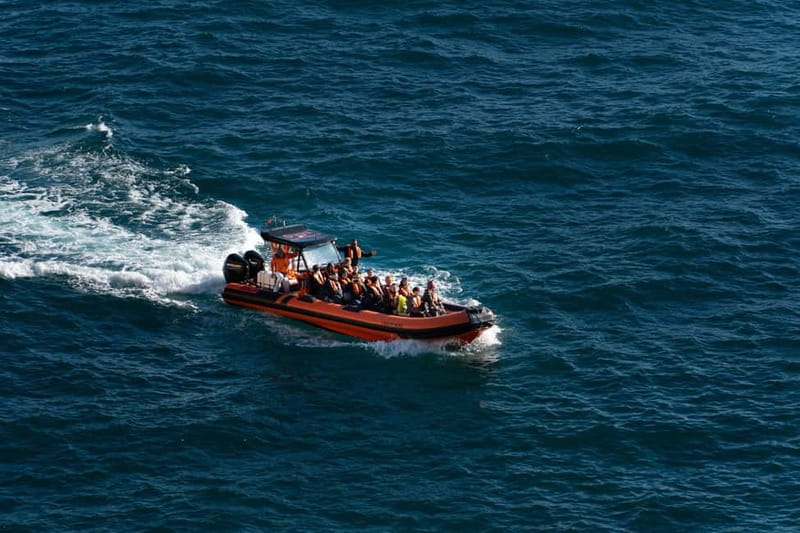 From Lagos: Benagil Caves Speedboat Adventure - Entering Benagil Cave by boat