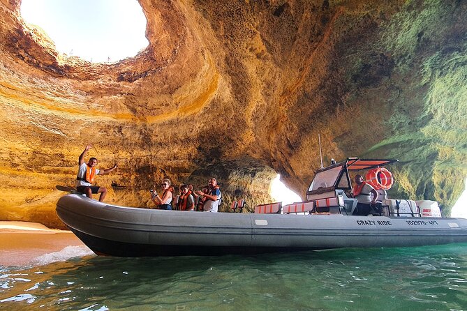 From Lagos: Benagil Caves Tour by Speed Boat with Guide - Entering Benagil Cave and the Smaller Grottos