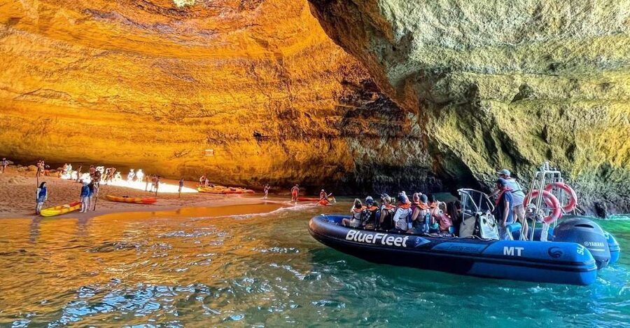 From Lagos: Boat Cruise to Benagil - Why the boat makes the cliffs look different