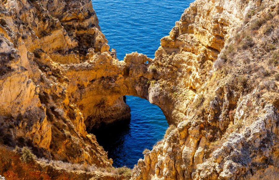 From Lagos: Cruise to the Caves of Ponta da Piedade - Ponta da Piedade arrives in layers