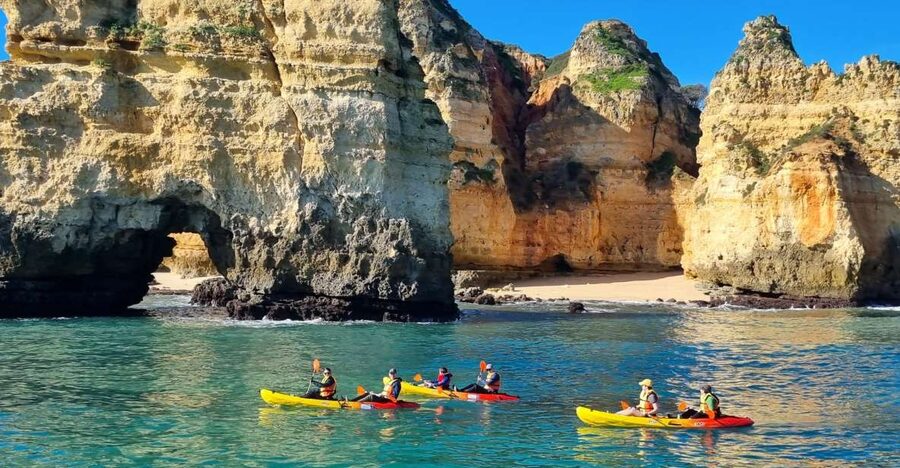 From Lagos: Kayak Experience in Ponta da Piedade - Guides, safety, and the group size