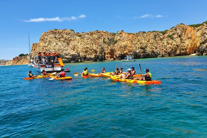 From Lagos: Kayak Tour of Ponta da Piedade Caves on Catamaran - What the catamaran adds to the experience