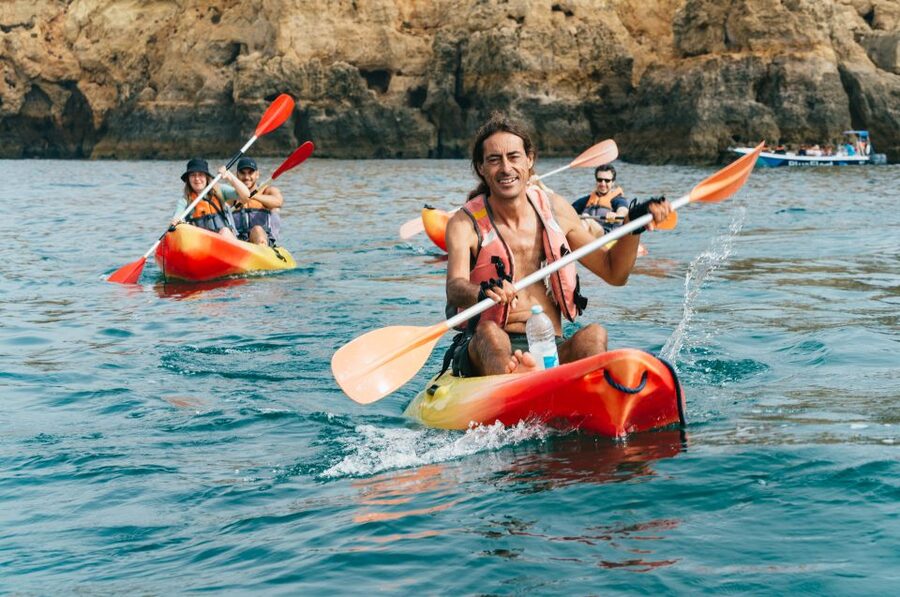 From Lagos: Kayaking and Boat Cave Explorer Tour - Swimming after the paddling