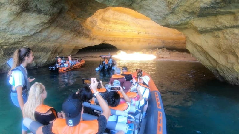 From Lagos: Scenic Cruise to the Benagil and Carvoeiro Caves - The RIB ride along the western Algarve