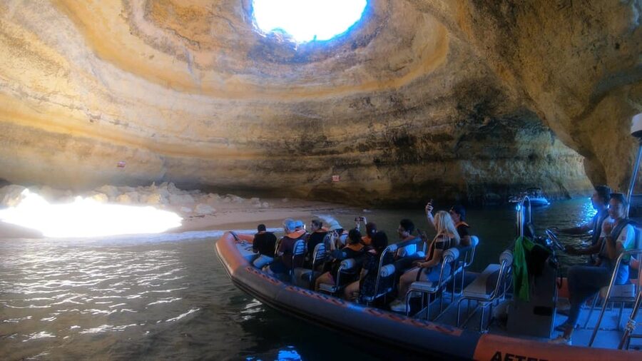 From Lagos: Scenic Cruise to the Benagil and Carvoeiro Caves - The famous Algar de Benagil skylight