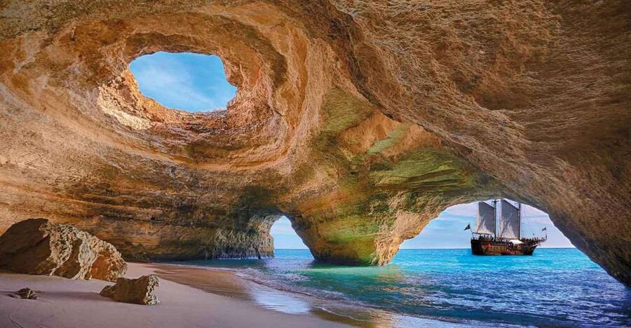 From Lisbon: Algarve, Benagil Sea Cave & Lagos Full-Day Tour - Algar Seco and Boneca Cave: the best coastal walk