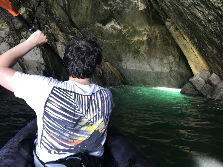 From Lisbon: Arrábida Natural Park Kayak Tour with Lunch - Preparing the kayak at the launch point