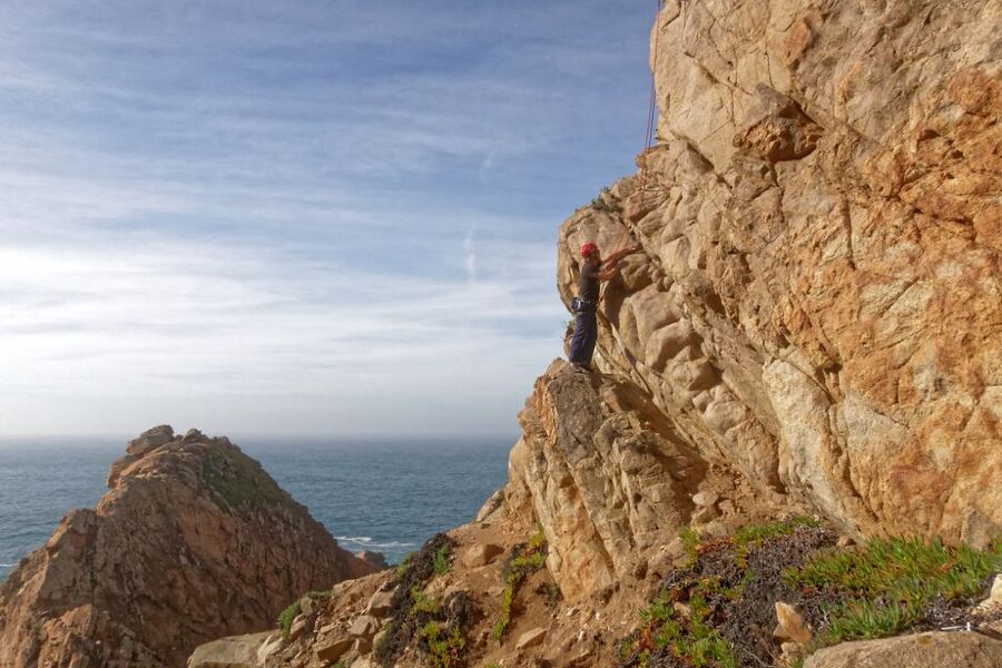 From Lisbon: Sintra-Cascais Natural Park Rock Climbing Tour - Getting equipped with helmet, harness, and climbing shoes