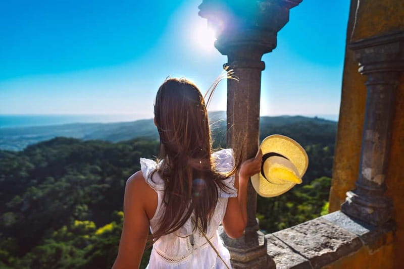 From Lisbon: Sintra, Pena Palace, Regaleira & Cabo Roca Tour - One hour in Sintra village