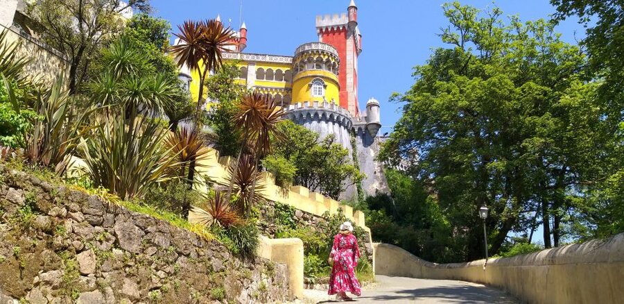 From Lisbon: Sintra, Regaleira and Pena Palace Guided Tour - Pena Palace and the Romantic view over Sintra