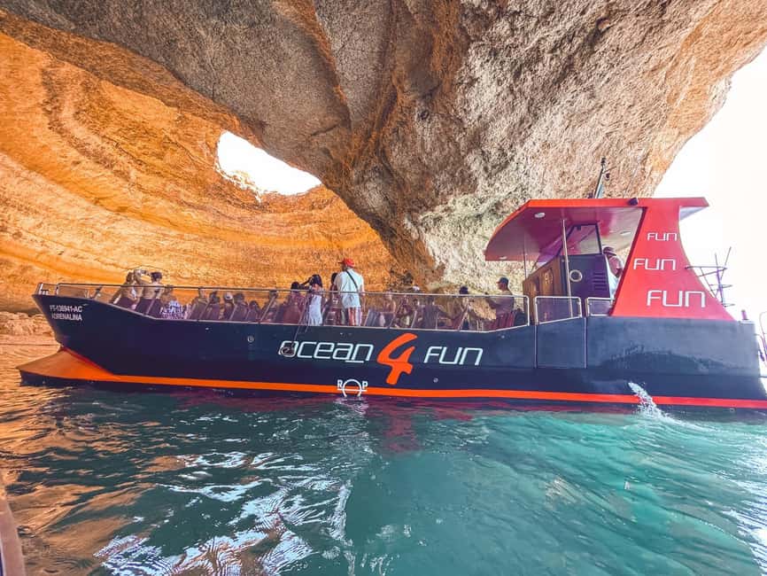 From Portimão: 2-Hour Catamaran Tour to Benagil Caves - Seeing Benagil Cave from the water