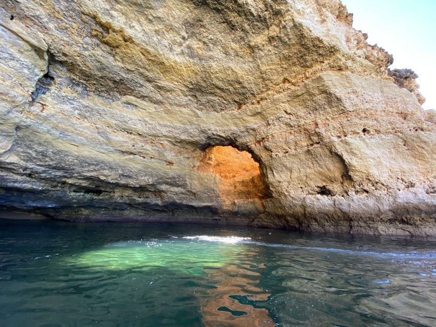 From Portimão: Algar de Benagil and Sea Caves Boat Tour - Praia da Marinha and the optional swim stop