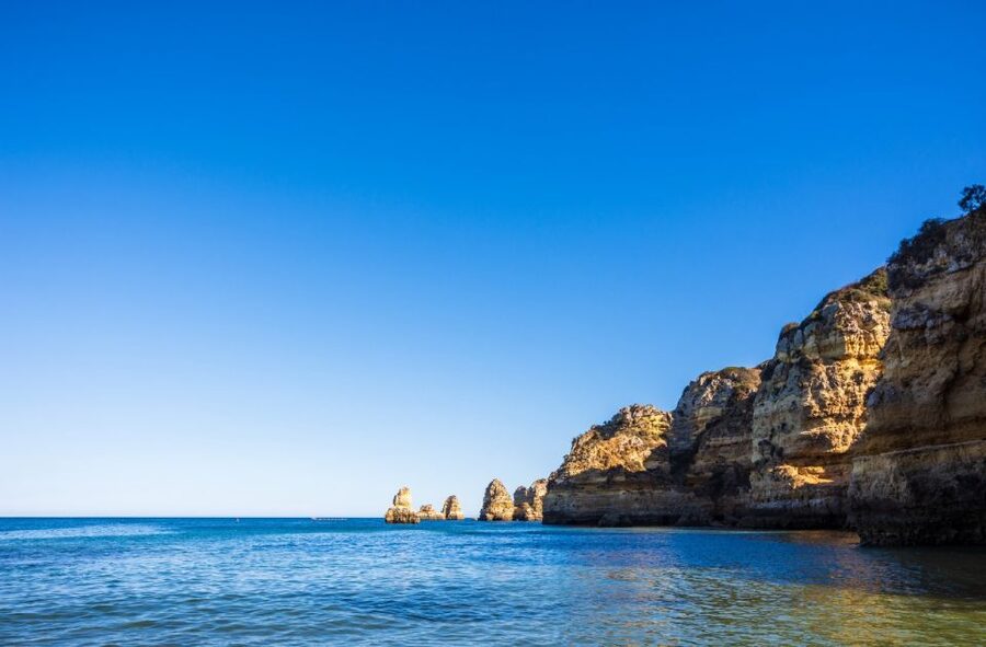 From Portimão: Benagil Sea Caves Boat Tour at Sunrise - Smaller caves, cliffs, and coastal details