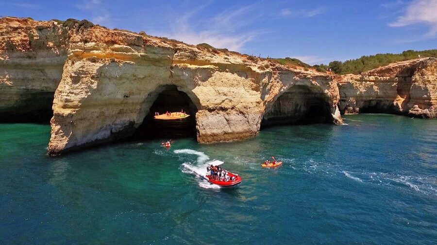 From Portimão: Private Boat Tour to Benagil Cave - Morning calm or sunset color