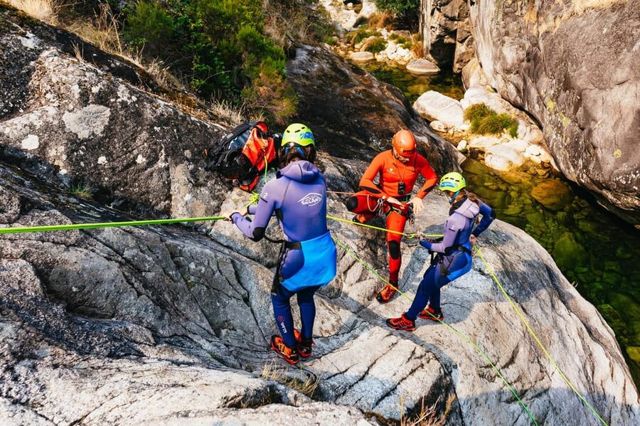From Porto: Gerês National Park Canyoning Trip - Getting fitted with wetsuit and canyoning shoes
