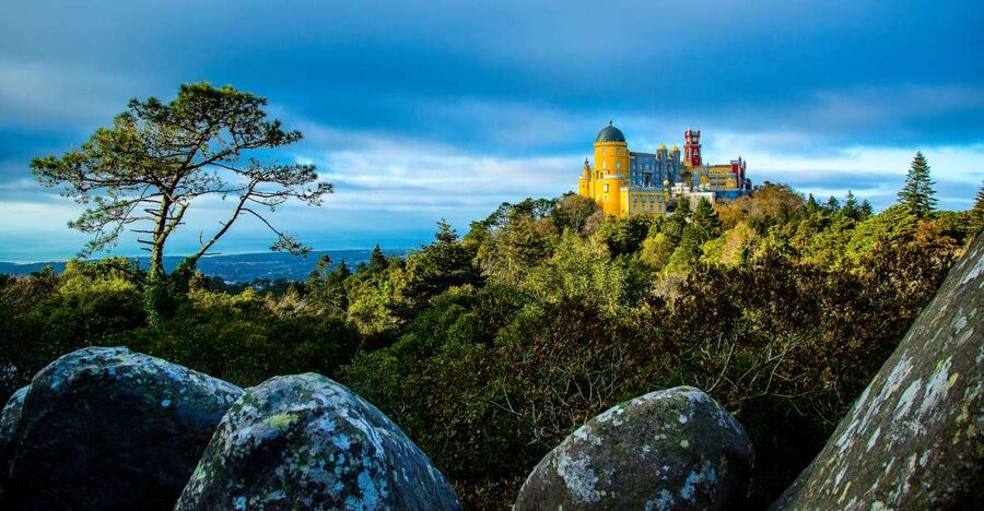 From Sintra: Pena Palace Guided Tour - The 20-minute van ride to the palace
