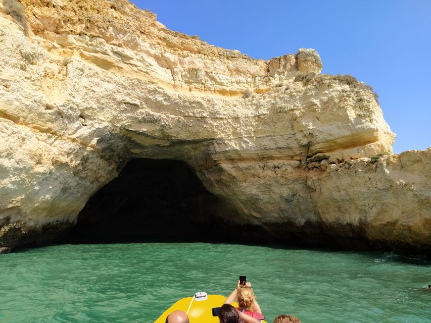 From Vilamoura: 2.5-Hour Benagil Cave and Dolphins Boat Tour - Searching the open sea for wild dolphins