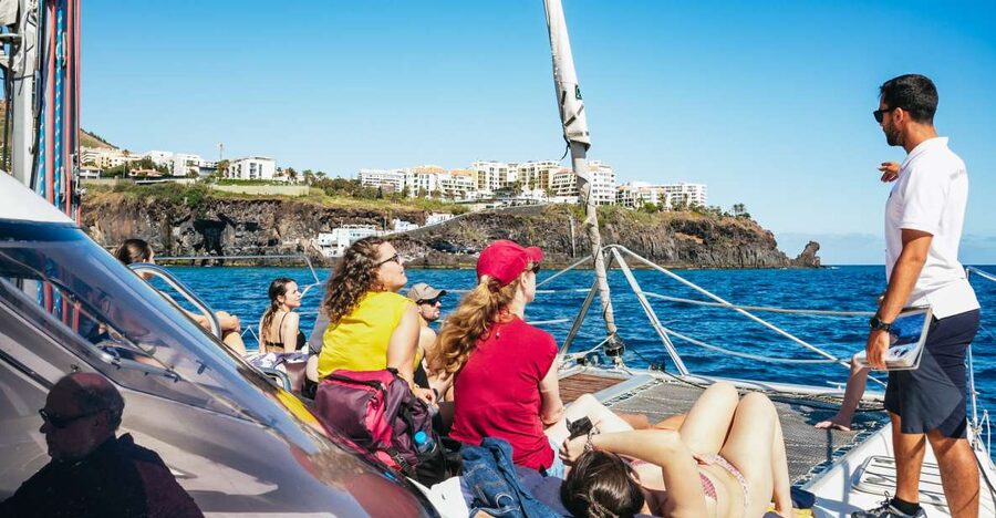 Funchal: Dolphin and Whale Watching by Luxury Catamaran - A catamaran built for three hours at sea