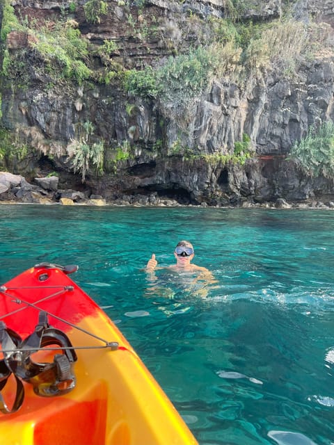 Funchal: Kayak & Snorkeling in Garajau Nature Reserve - Snorkeling, rocky footing, and cliff jumping