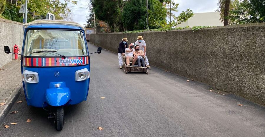 Funchal: Monte Tropical Garden & Toboggan Ride by Tuk Tuk - The climb to Monte and its famous church