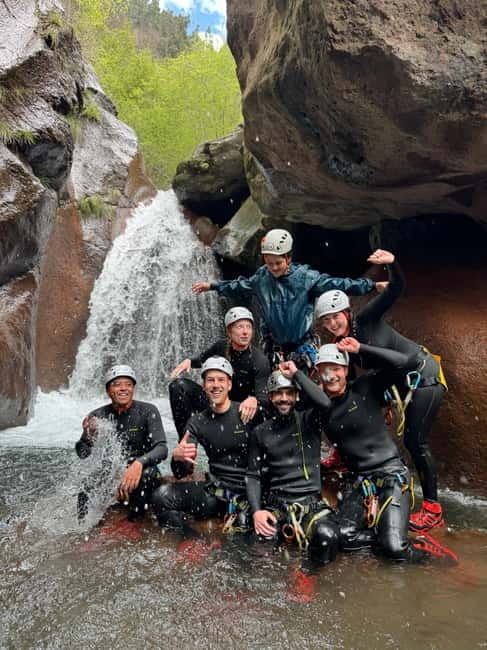 Go Explore Canyoning Level 2 (Nun's Valley) . - Entering the Curral das Freiras canyon