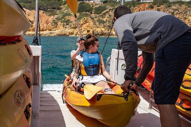 Guided Kayak Tour: Exploring Benagil Caves - Inside Benagil Cave, without the beach stop