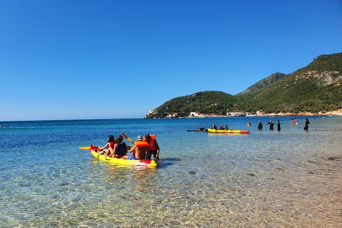 Kayak and Snorkeling Adventure in Lisbon - A beach break after the active section