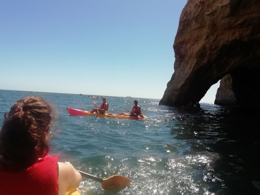 Lagoa: Benagil Cave and Marinha Beach Guided Kayaking Tour - What the guide and equipment add