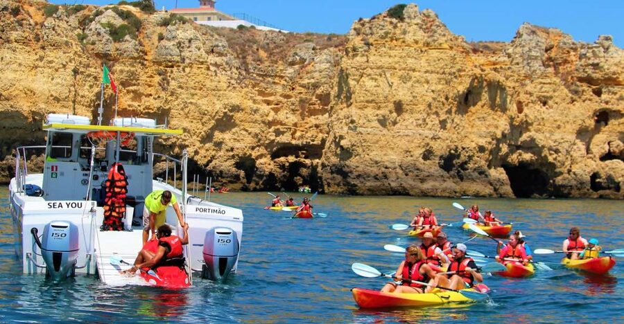 Lagos: Kayaking Tour - Meeting at Lagos Marina