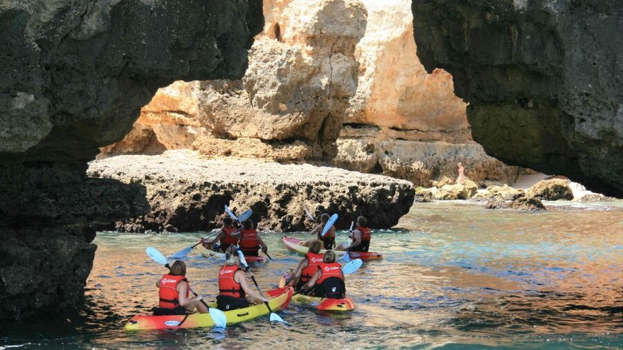 Lagos: Kayaking Tour - Why the catamaran support improves the outing