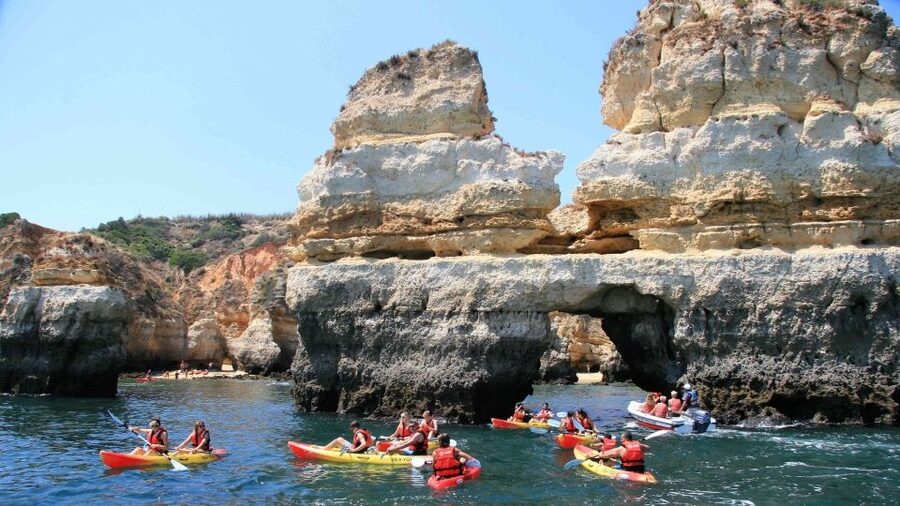 Lagos: Kayaking Tour - The final swim in clear water