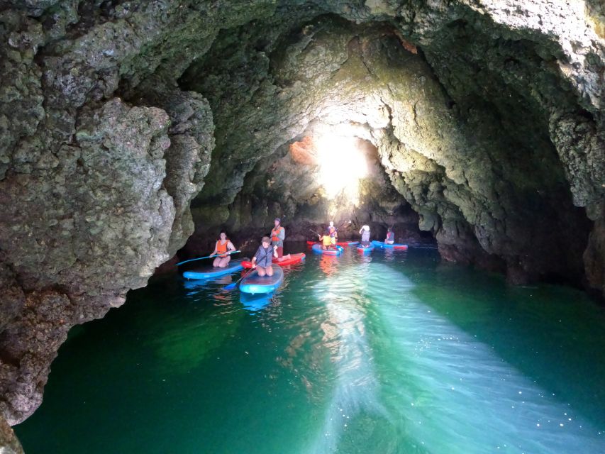 Lagos SUP Caves&Grottoes Tour at Sunrise, Ponta da Piedade - Swimming stops and the optional rock jump