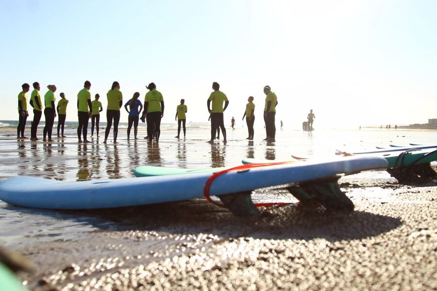 Lisbon: 1.5-Hour Surf Lesson - Arriving at the Surf School
