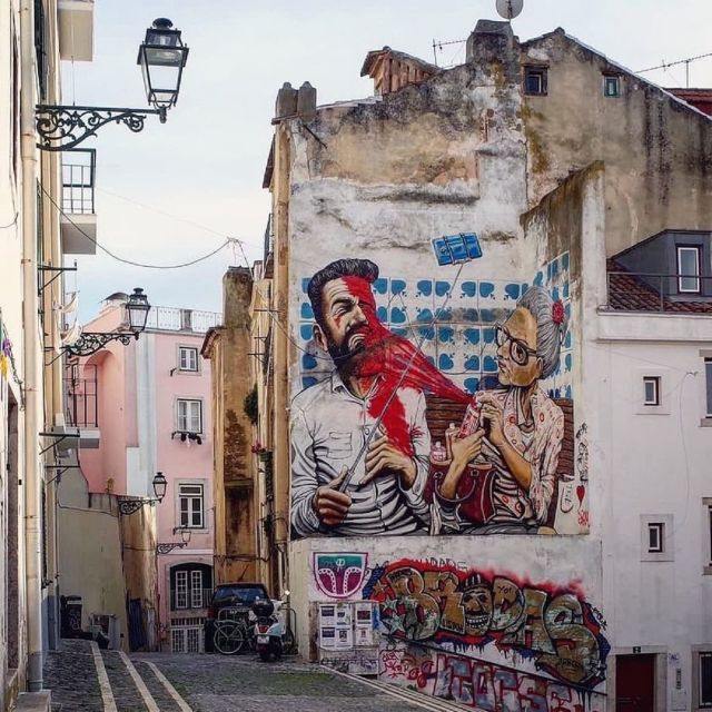 Lisbon 3-Hour Street Art Tour - The Vhils mural gives the tour a strong finish