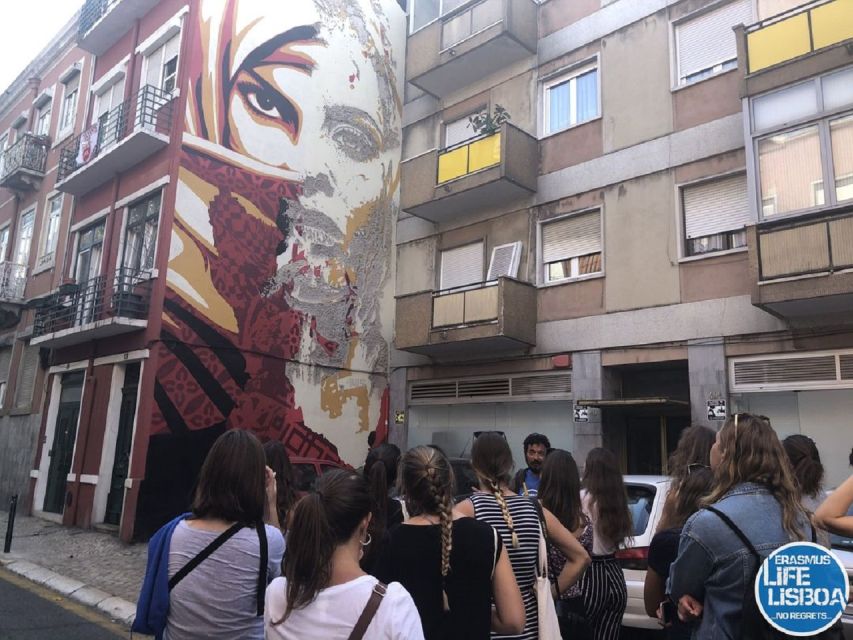 Lisbon 3-Hour Street Art Tour - Mouraria: street art beside old Lisbon