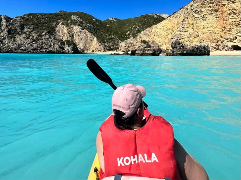 Lisbon: Arrabida Park Kayak Tour with Beach Picnic - Paddling beneath Arrábida’s limestone cliffs