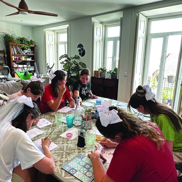 Lisbon: Azulejos' Design Create Your Own Tile Workshop - Pencil, marker, and watercolor: what the 2.5 hours feel like