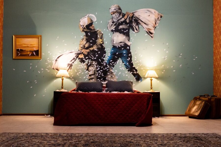 Lisbon: Banksy Museum Permanent Exhibition Entry Ticket - Seeing Girl with Balloon at full size