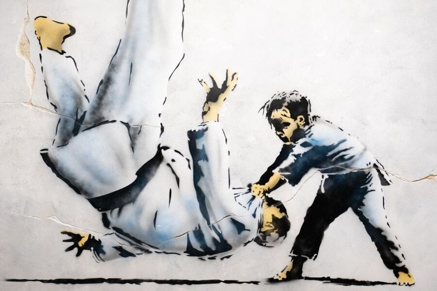 Lisbon: Banksy Museum Permanent Exhibition Entry Ticket - Sweep It Under The Carpet and Banksy’s visual jokes
