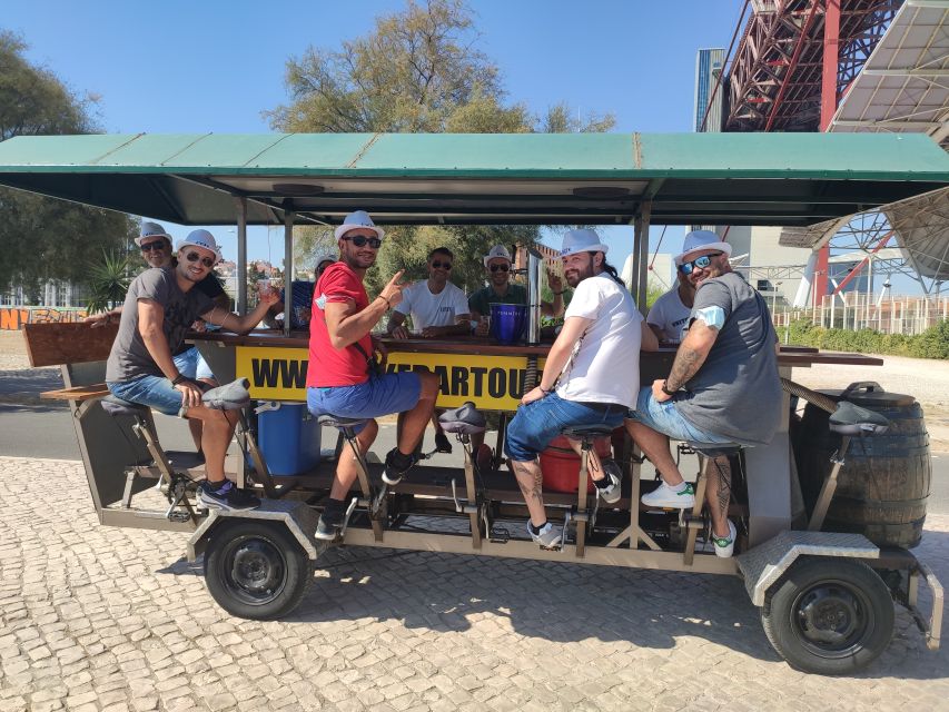 Lisbon: Beer Bike Tour with Sangria and Beer - Rolling beside the 25th April Bridge