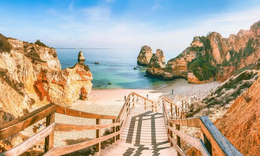 Lisbon: Benagil, Boneca Cave, Portimao & Lagos Private Tour - Marinha Beach and Praia Dona Ana