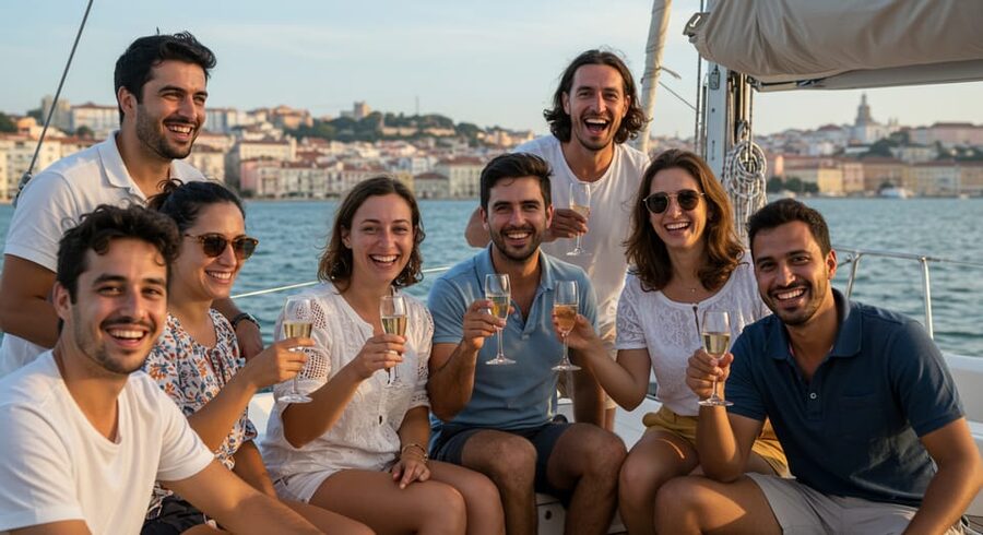 Lisbon: Champagne Sailing Tours - Belém Tower and the Discoveries waterfront